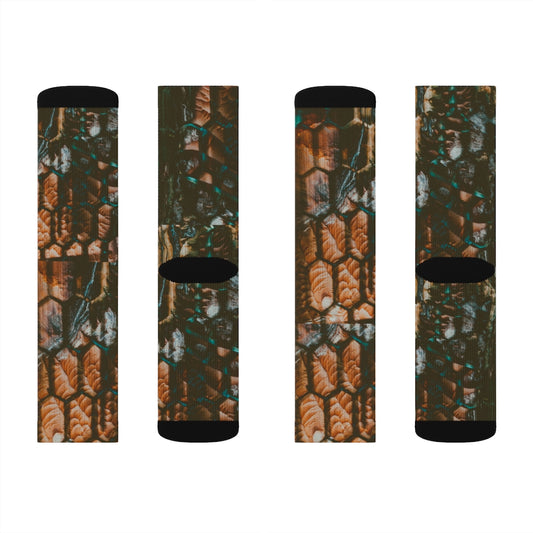 Dino Print Sublimation Socks