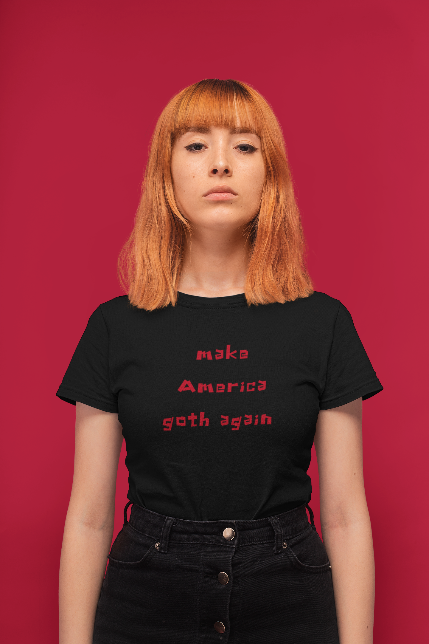 Make America Goth Again Cotton Crew Tee