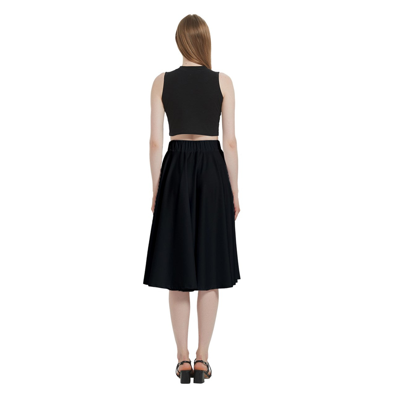 Kiwi Heart Midi Skirt With Pocket