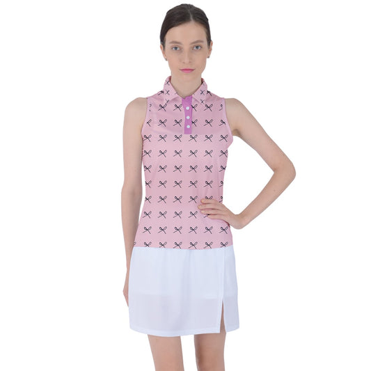 Rows of bows lite Sleeveless Polo T-Shirt