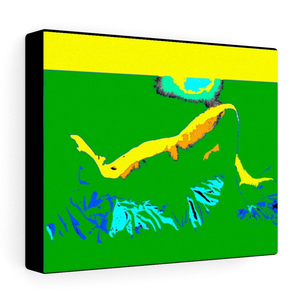 His Green Shadow Stretched Canvas