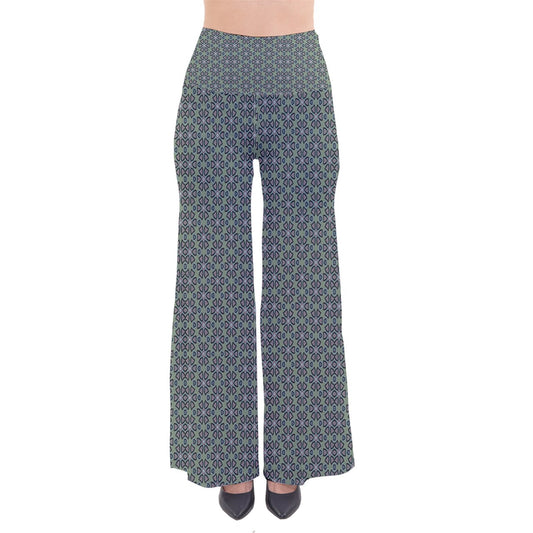 Purple Kaleidoscope Flower So Vintage Palazzo Pants