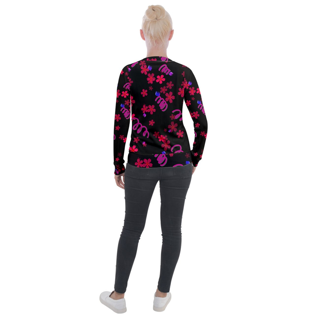 springed flowers Velvet Zip Up Jacket