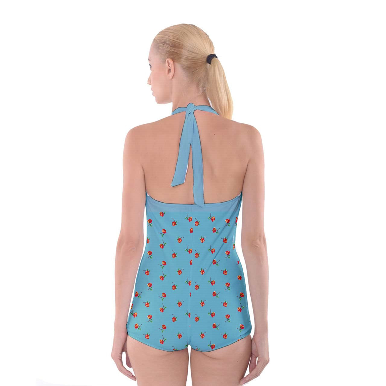 skyroses Boyleg Halter Swimsuit