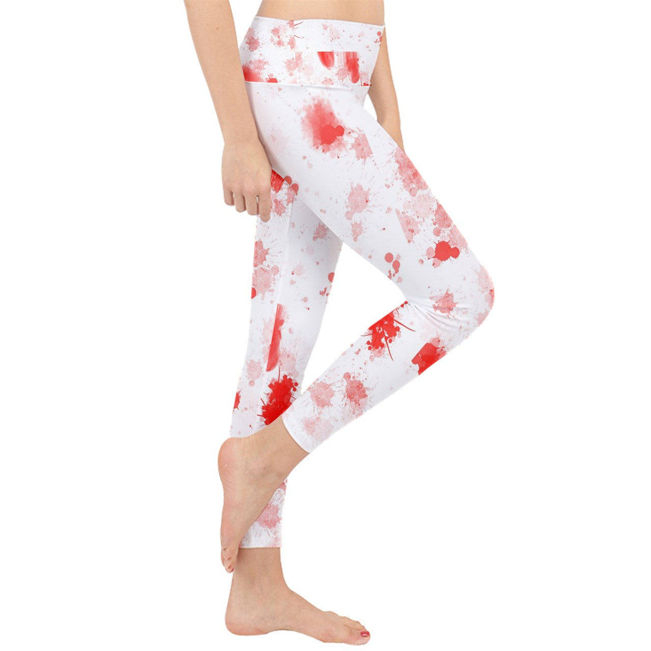 blood spatter Lightweight Velour Classic Yoga Leggings