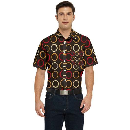mocha mod spot Short Sleeve Pocket Shirt