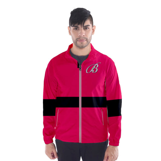 hot pink strapped Windbreaker