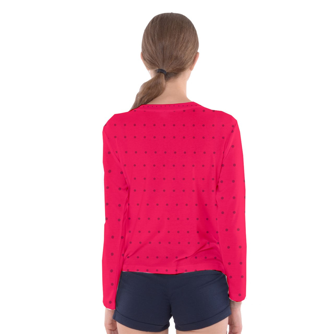 strawberries red dot Long Sleeve Tee