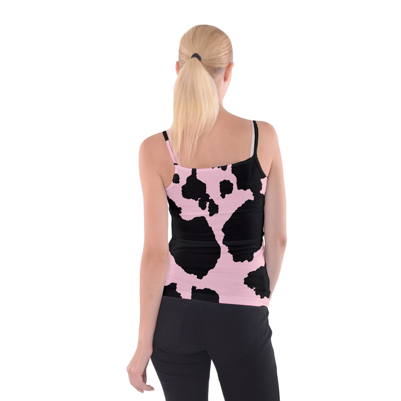 irl cowboi print strawberry Spaghetti Strap Top