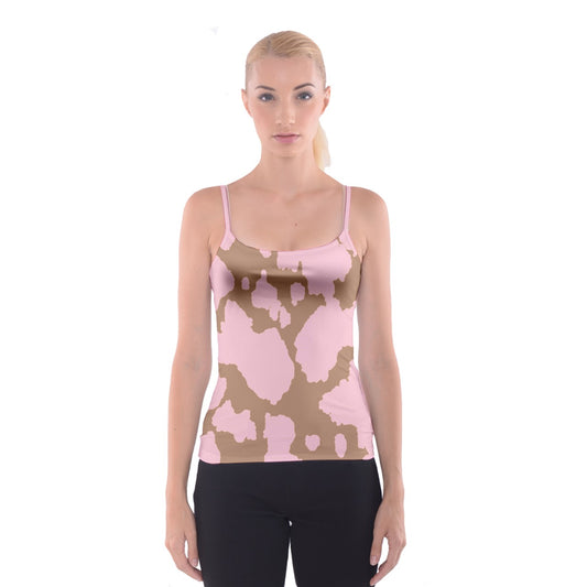 irl cowboi print Neapolitan Spaghetti Strap Top