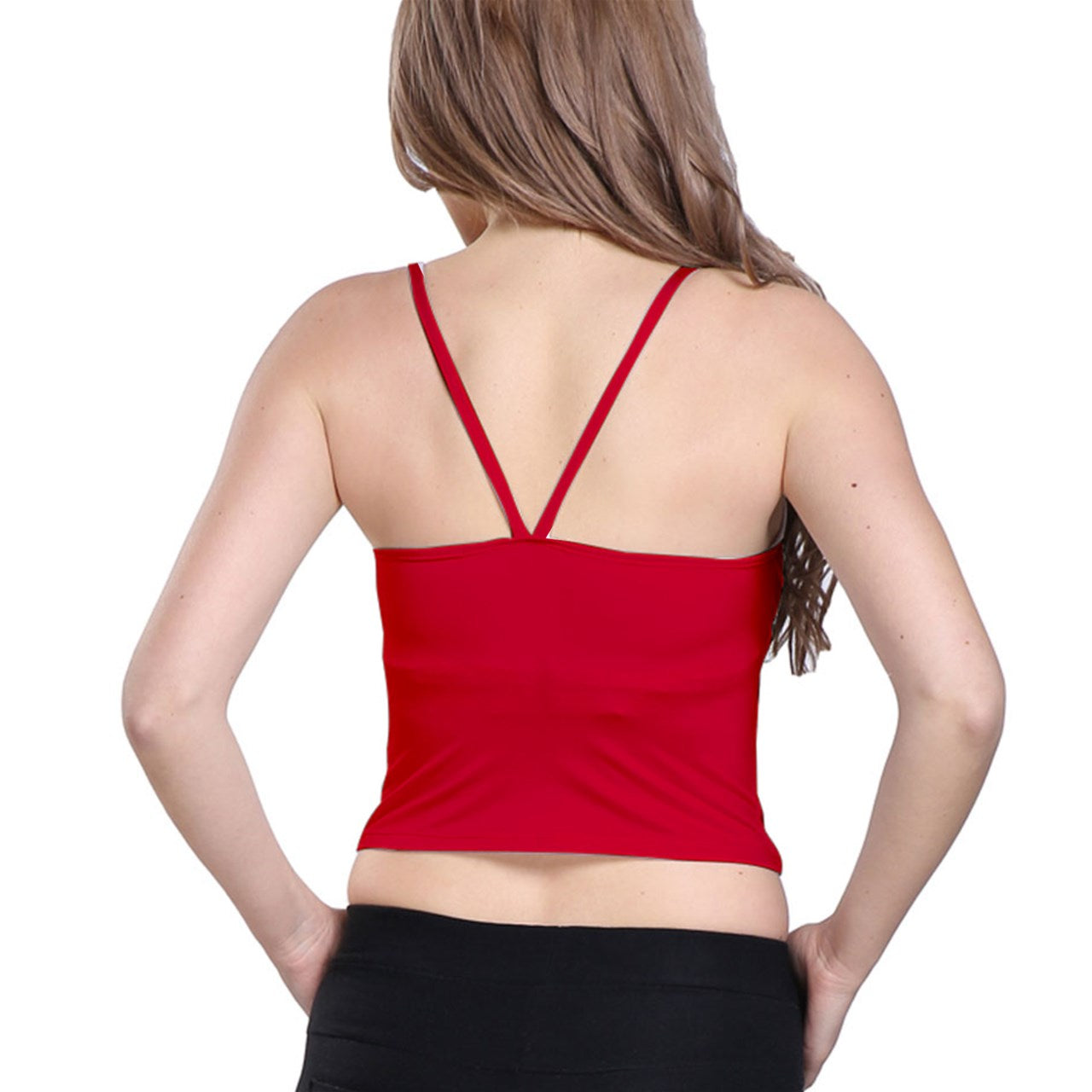 Chilli Red Spaghetti Strap Bra Top