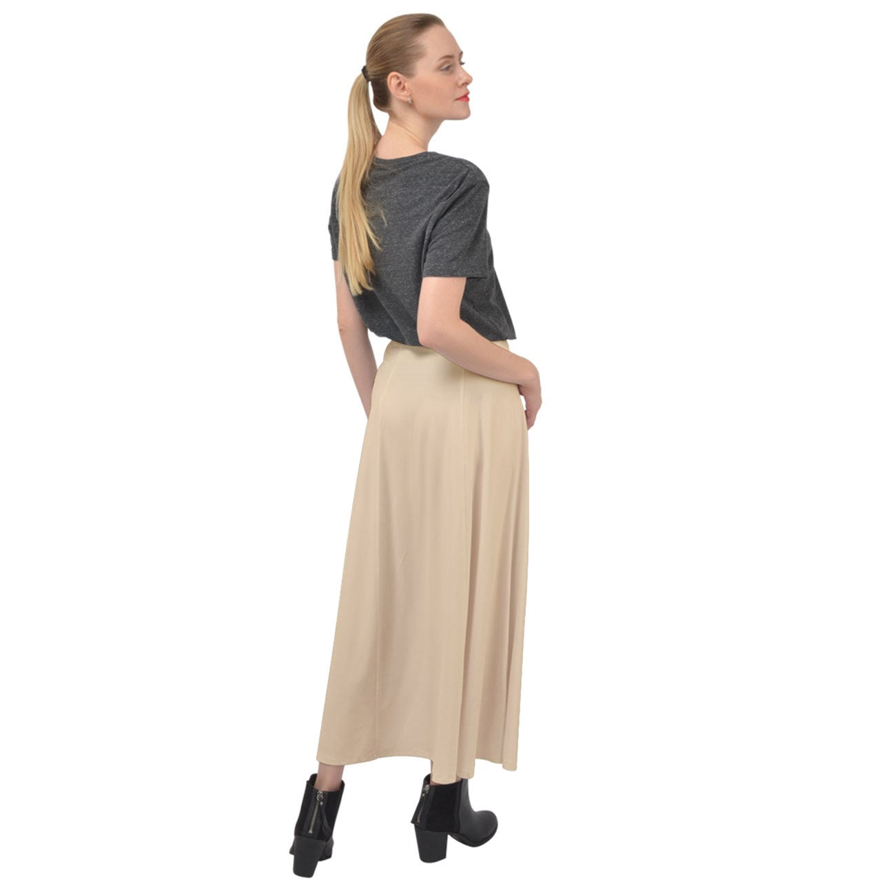 Paige Boy Velour Split Maxi Skirt