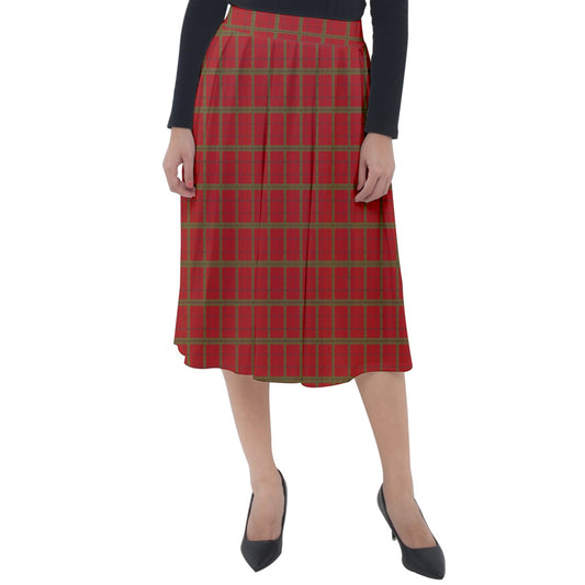 Cherry Jubilie Classic Velour Midi Skirt