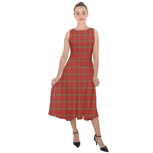 Cherry Jubilie Tie-Back Chiffon Dress