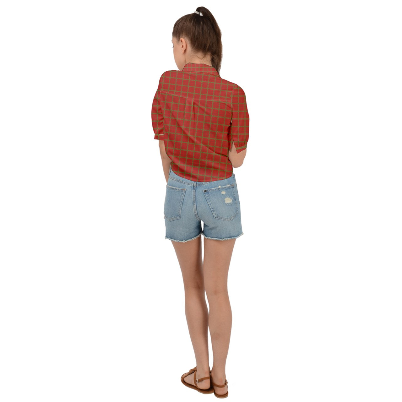 Cherry Jubilie Tie Front Shirt