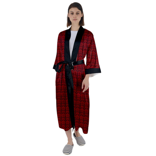 Vamplilly Maxi Satin Robe