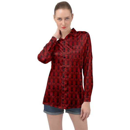 Vampweed Long Sleeve Satin Shirt