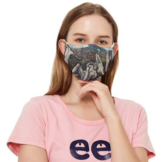 View Of Toledo Fitted Cloth Face Mask (Adult)