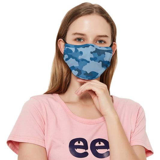 y2k Soldier Western Fitted Cloth Face Mask (Adult)