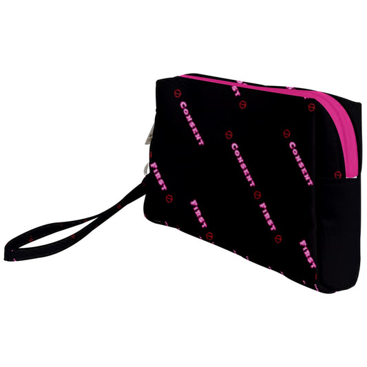 Consent First  Wristlet Pouch Bag (Small)