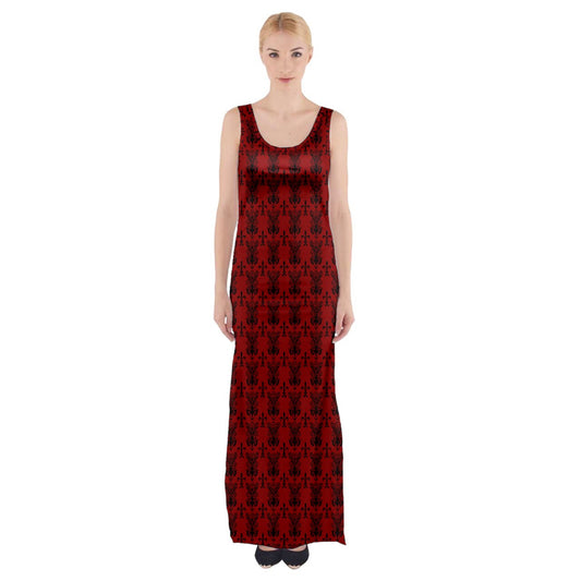 Vampweed Thigh Split Maxi Dress