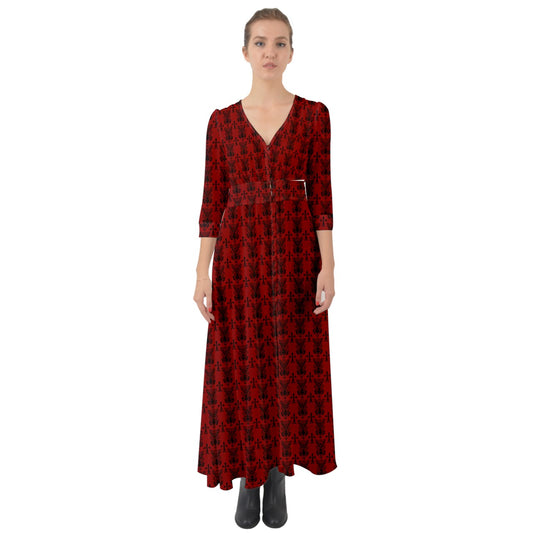 Vampweed Button Up Boho Maxi Dress