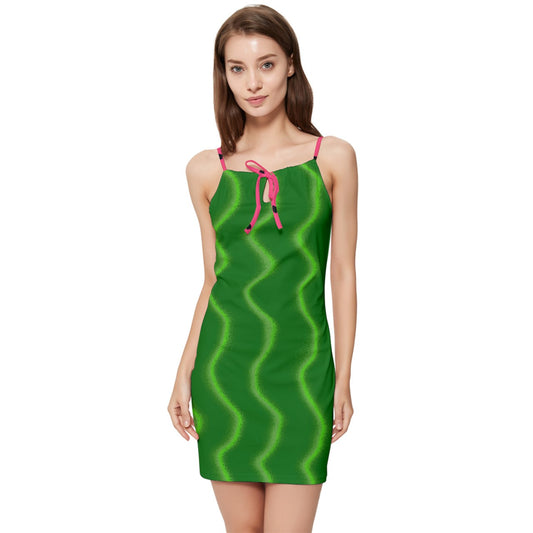 Fruit Snacks Watermelon Summer Tie Front Dress