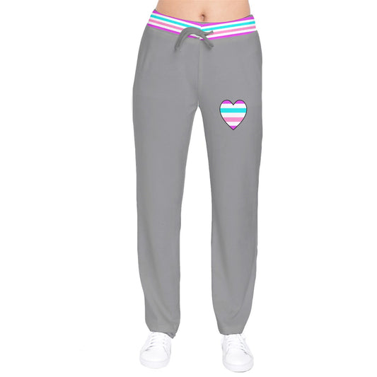 DL Inter6 Flag Heart Velvet Sweat Pants