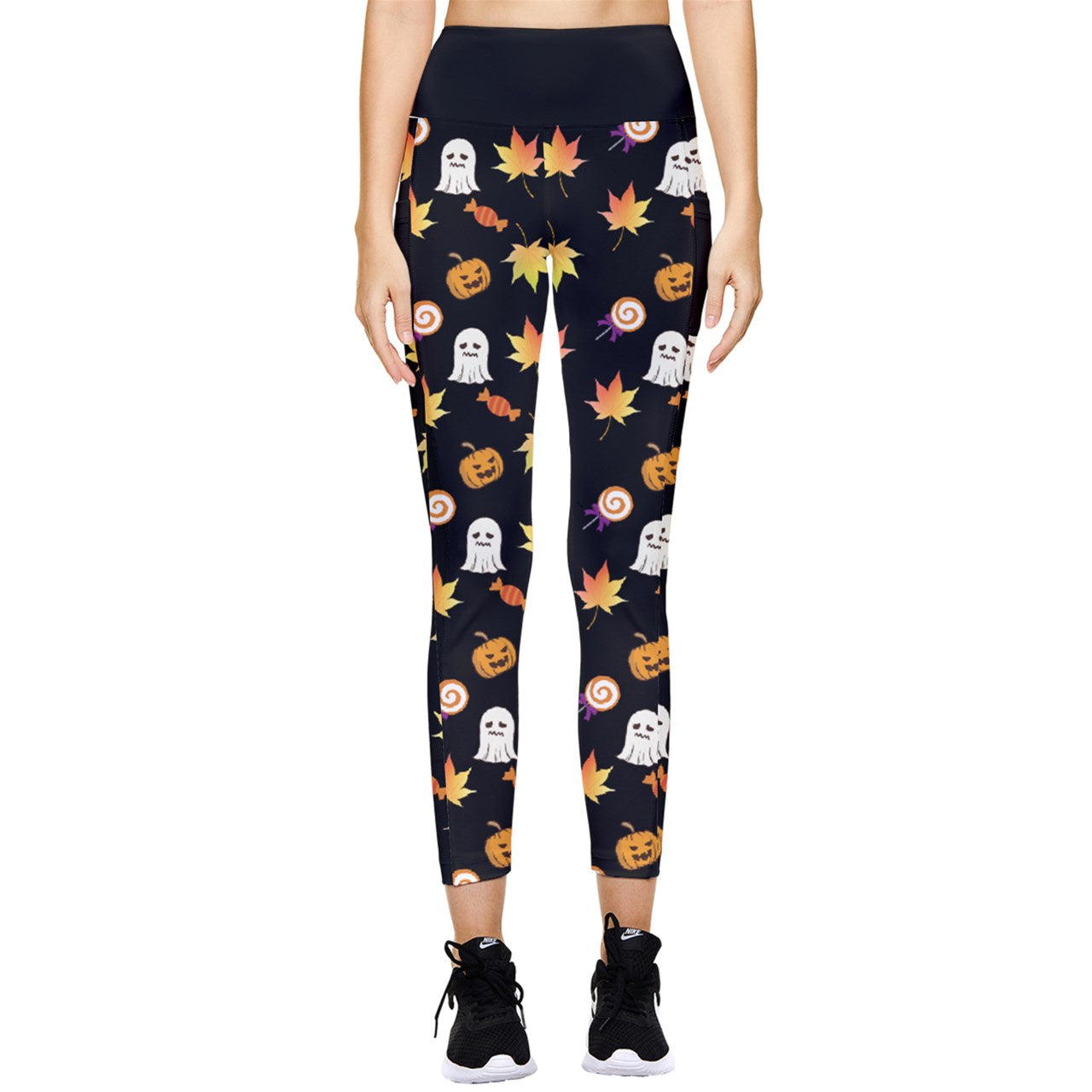 Jack-O Sweet Leaf Pocket Leggings