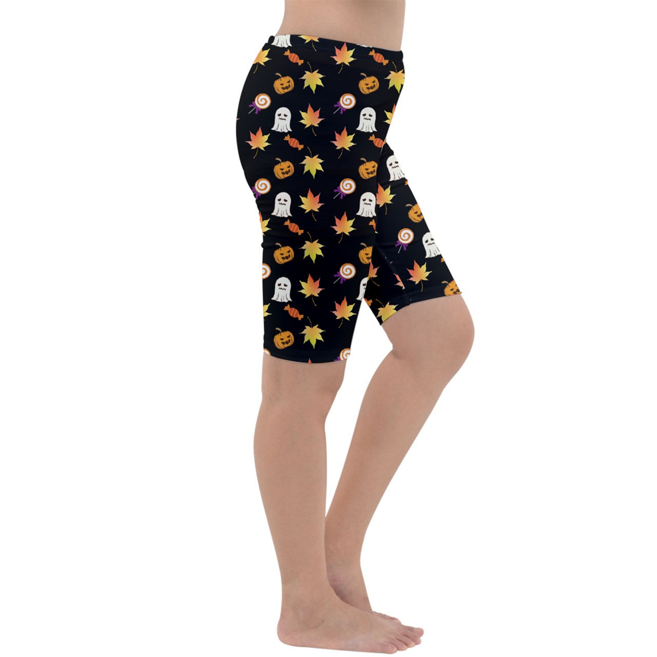Jack-O Sweet Leaf Cropped Leggings