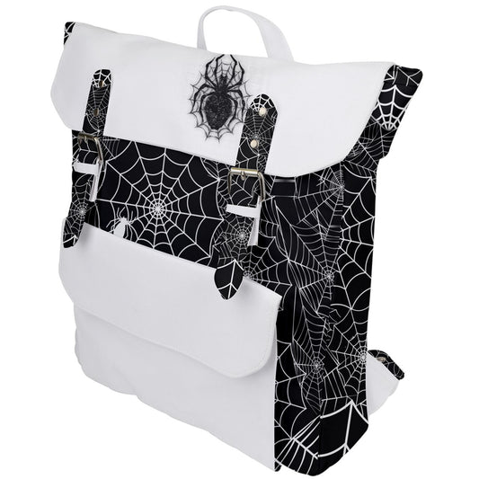 Black Web Buckle Up Backpack