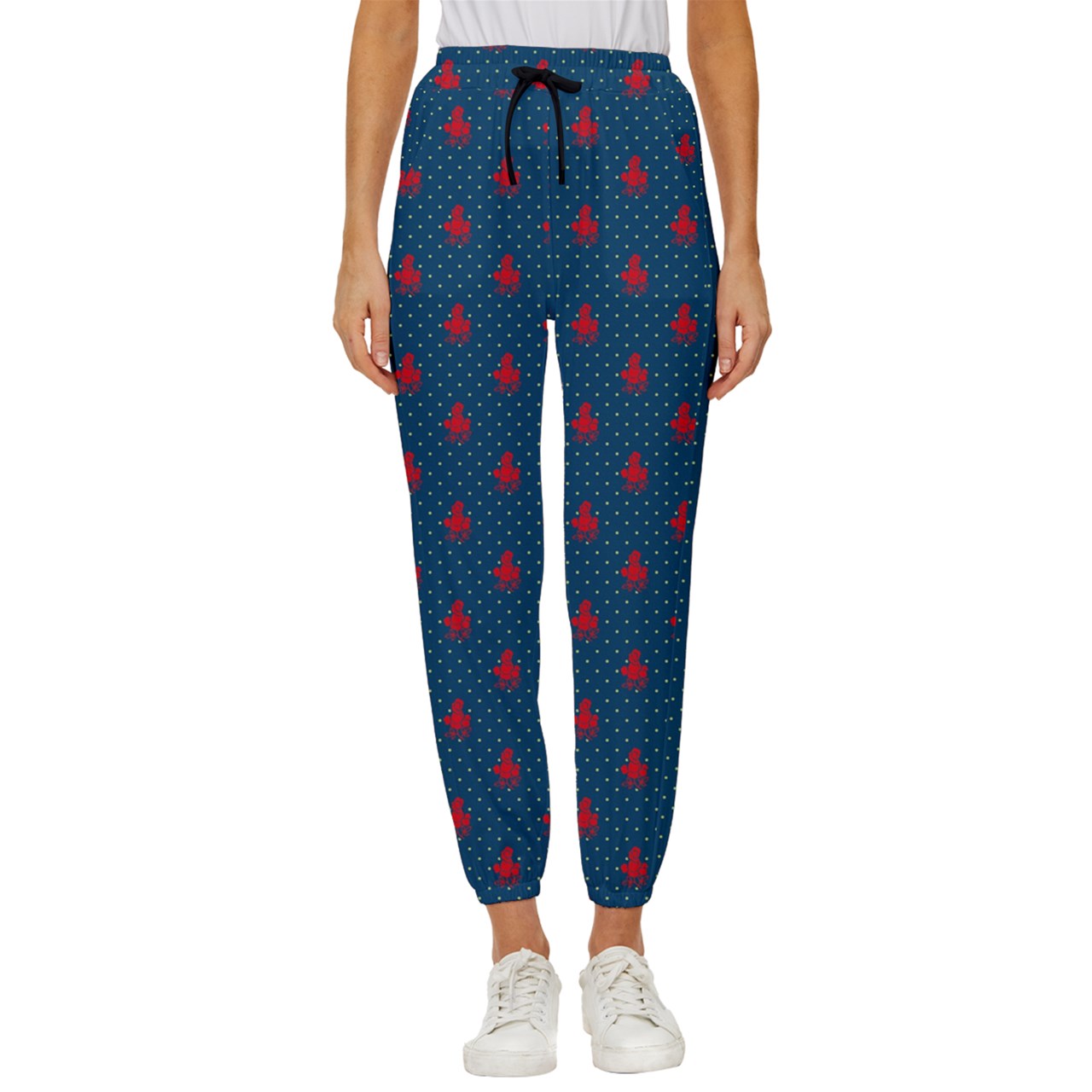 Twilight Rose Cropped Drawstring Pants