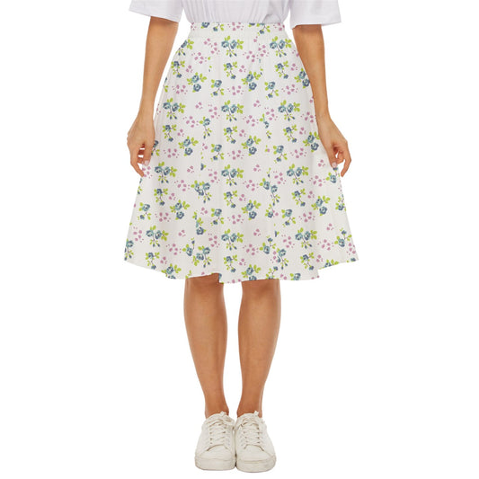 Powder Blue Belll Classic Short Skirt