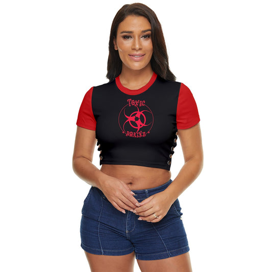 Toxic Brainz Button Side Top