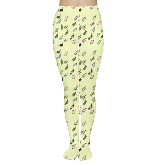 Watercolor Ant Party Tights