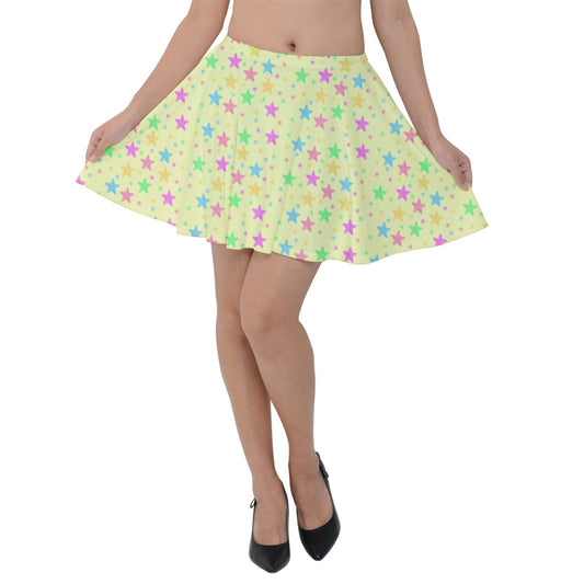 Soft Stars Velvet Skater Skirt
