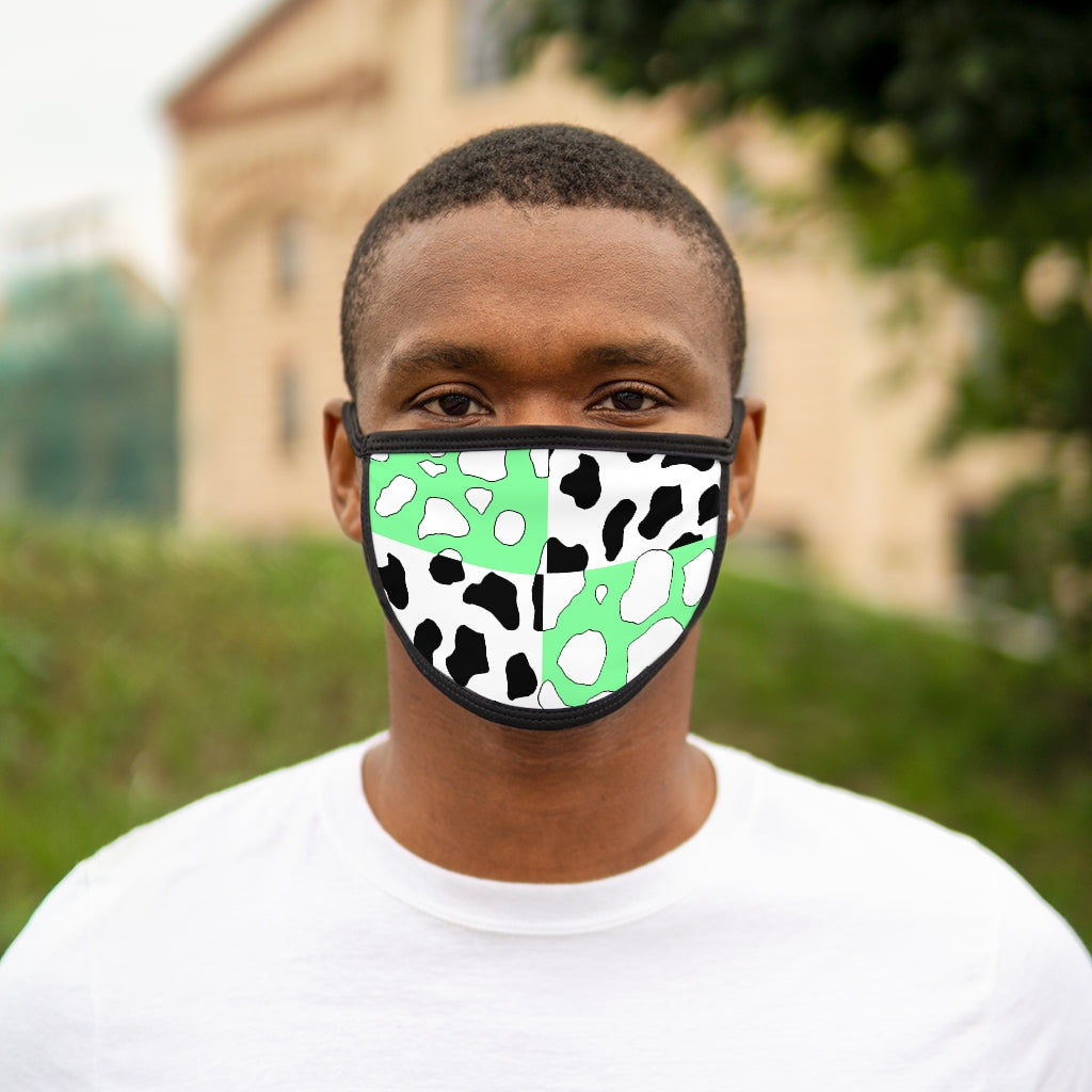 Softboi Green Cowboi Mixed-Fabric Face Mask