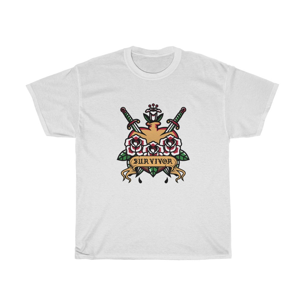 Survivor Heart Cotton Tee
