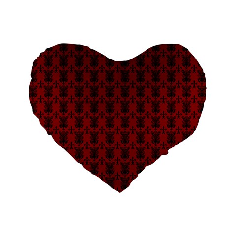 Vampweed  Standard 16" Premium Flano Heart Shape Cushion
