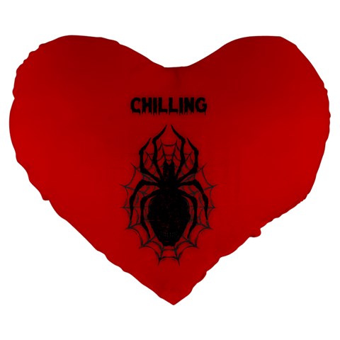 Chilling Large 19" Premium Flano Heart Shape Cushion