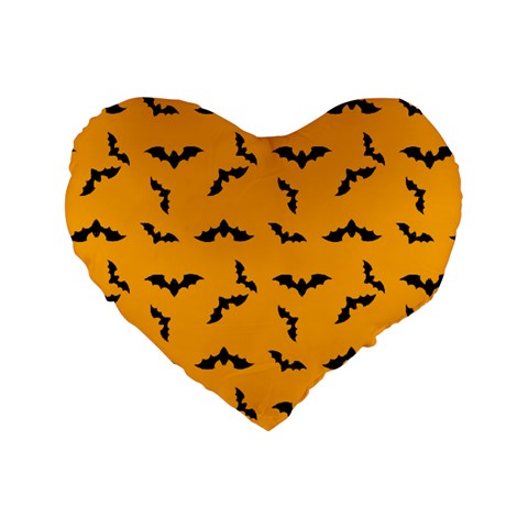 Batty 16" Premium Flano Heart Shape Cushion