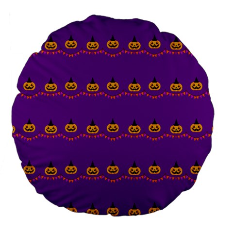 Jack-O Banners Large 18" Premium Flano Round Cushion