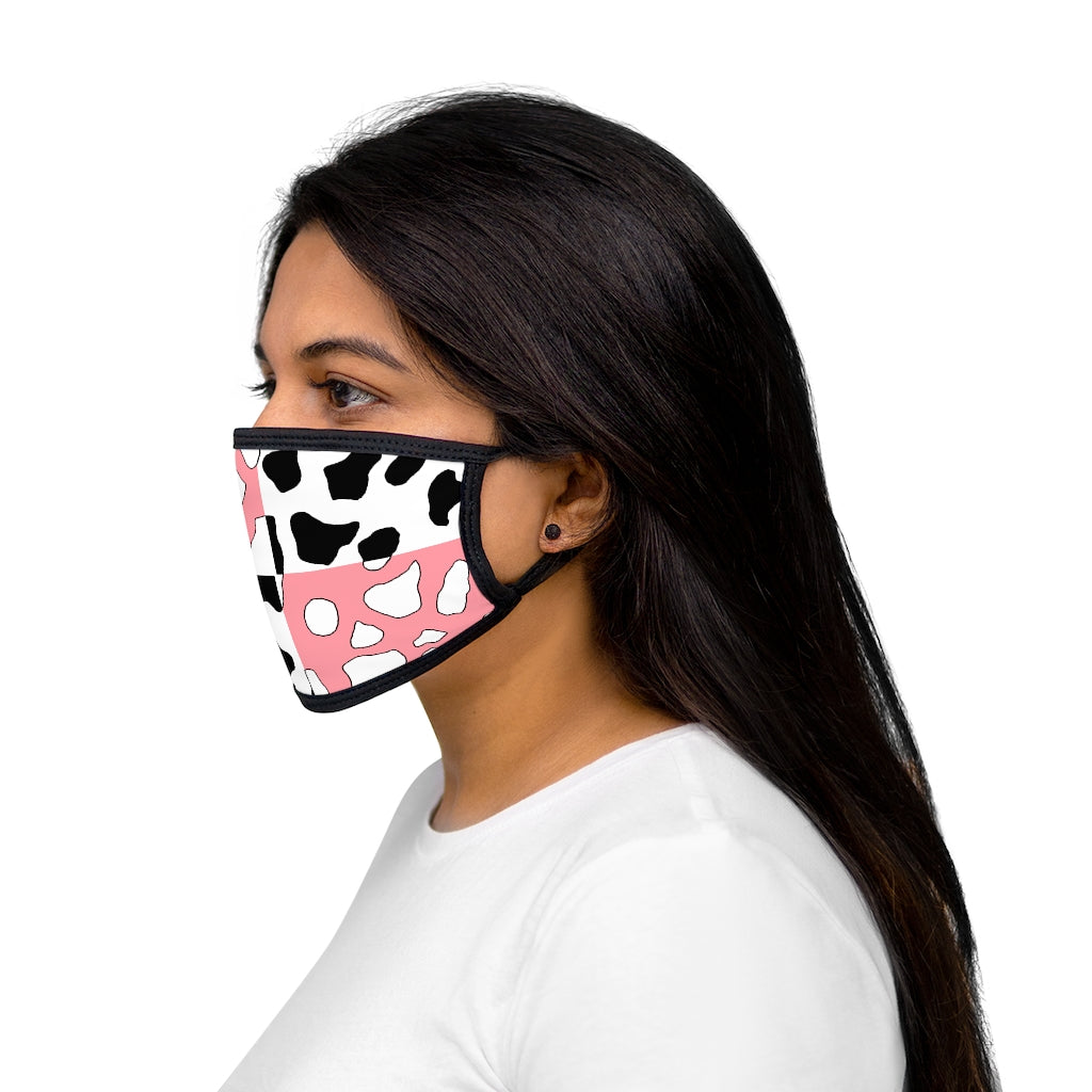 Softboi Pink Cowboi Mixed-Fabric Face Mask