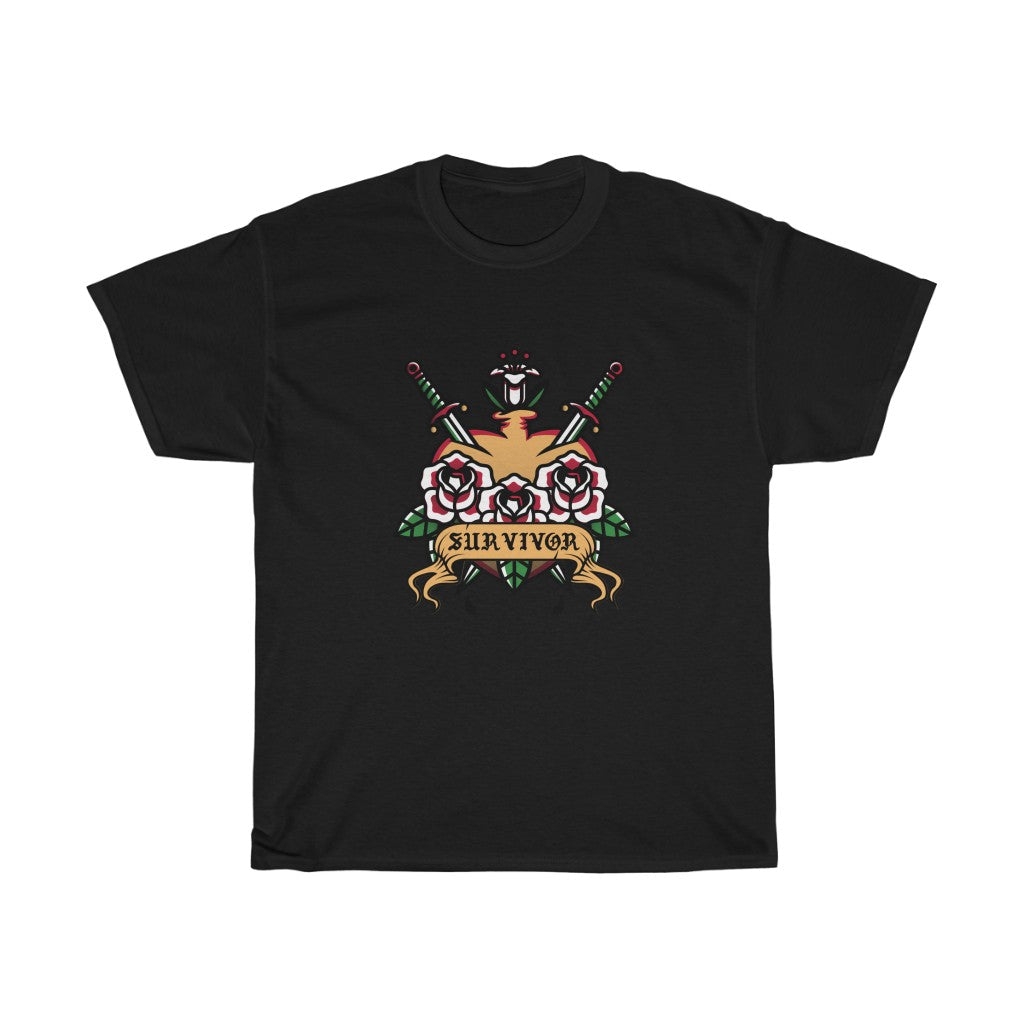 Survivor Heart Cotton Tee