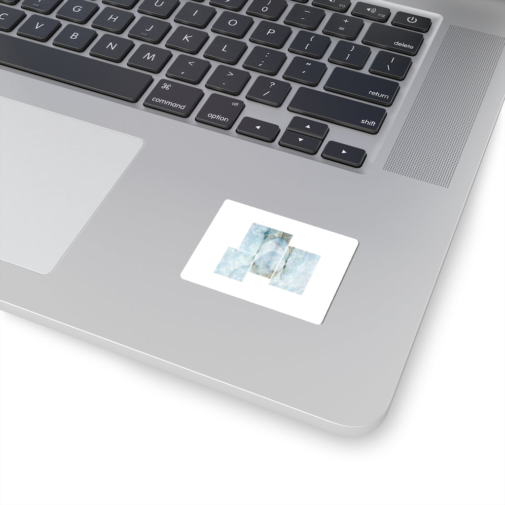Cool Wave Minimal Block Kiss-Cut Stickers