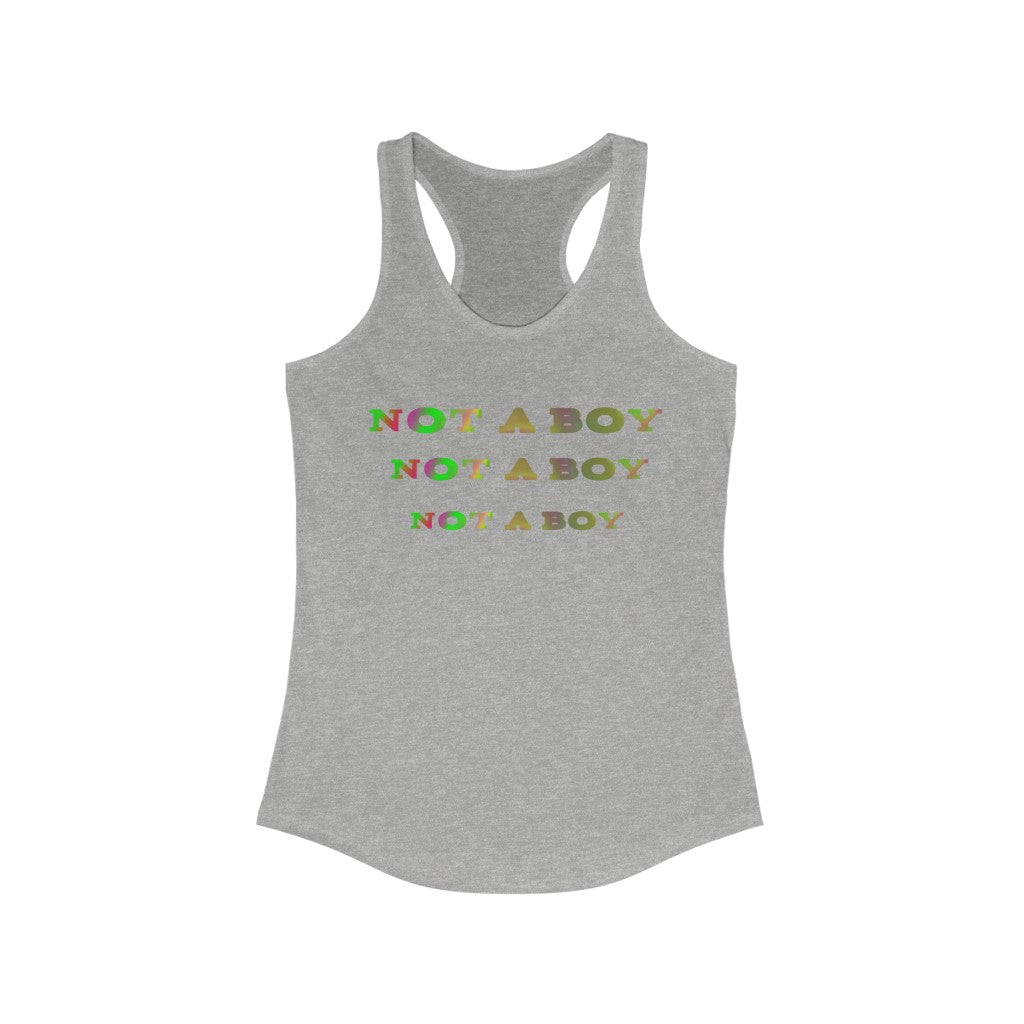 Not A Boy Racerback Tank