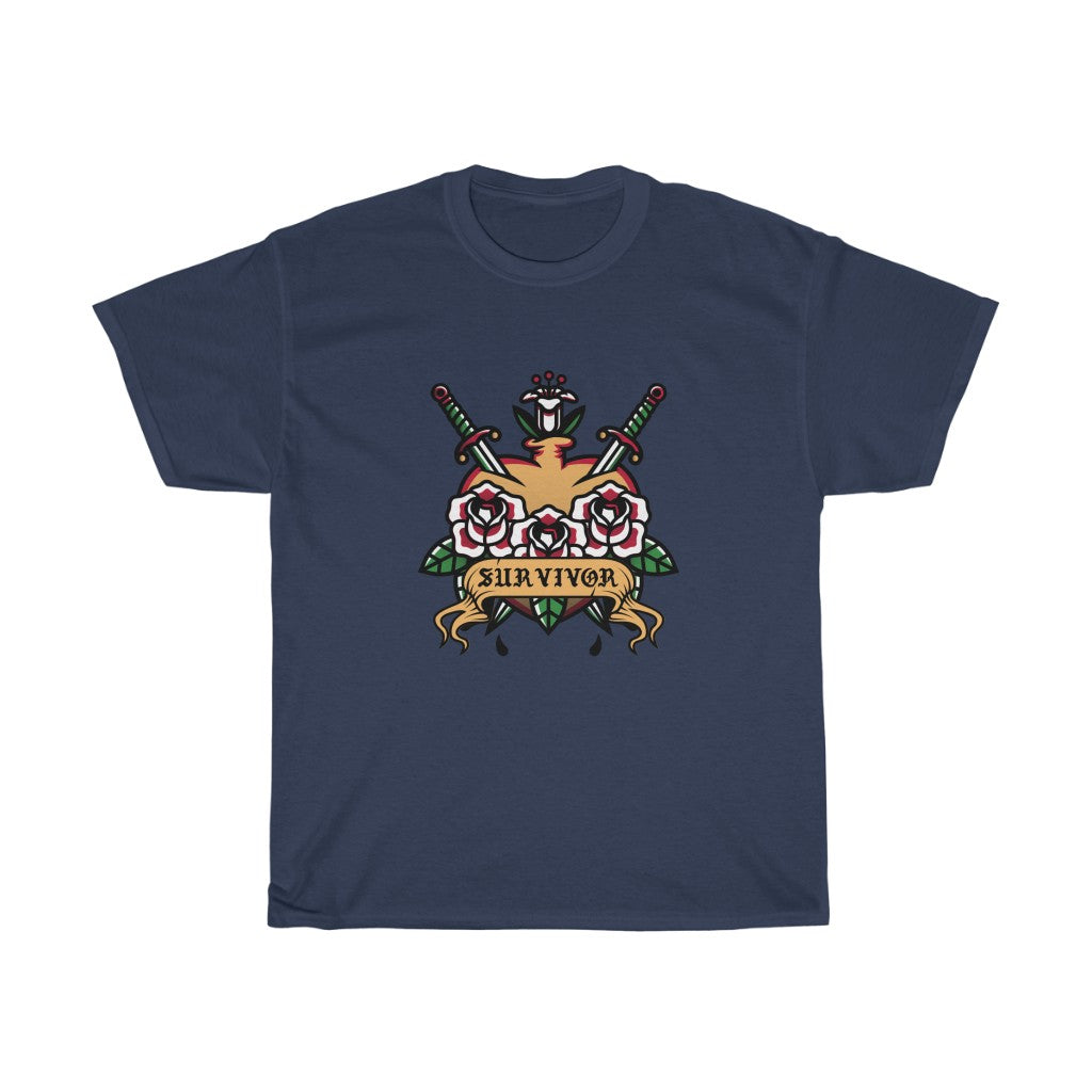 Survivor Heart Cotton Tee