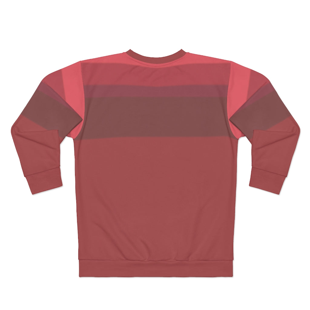red orange striped Unisex Sweatshirt