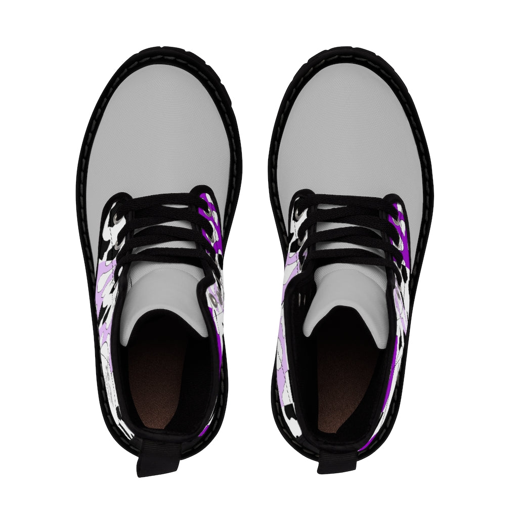 Cowboi Purple Small Sized Canvas Boots