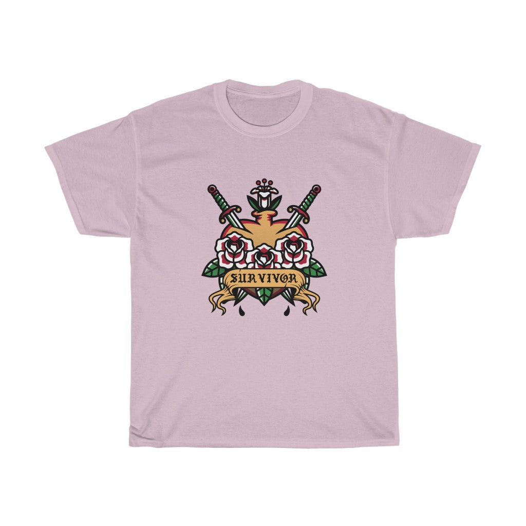 Survivor Heart Cotton Tee